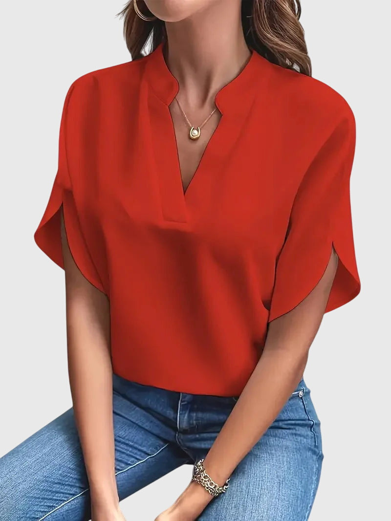 Becky | Women’s Soft Elegant V-Neck Blouse