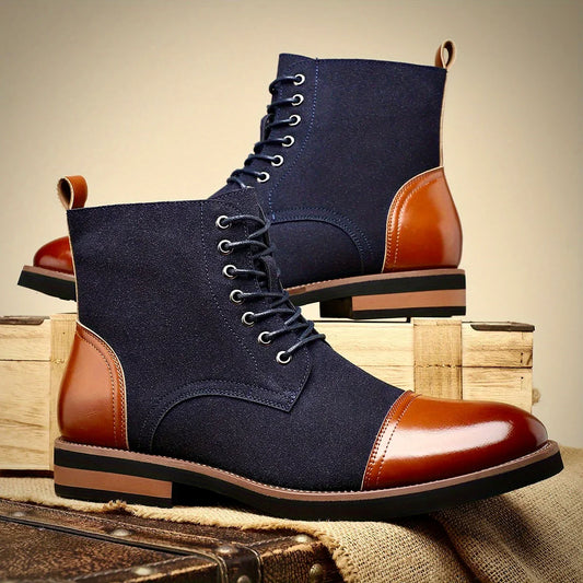 Mason | Men’s Lace-Up Ankle Boots with Pull Tab