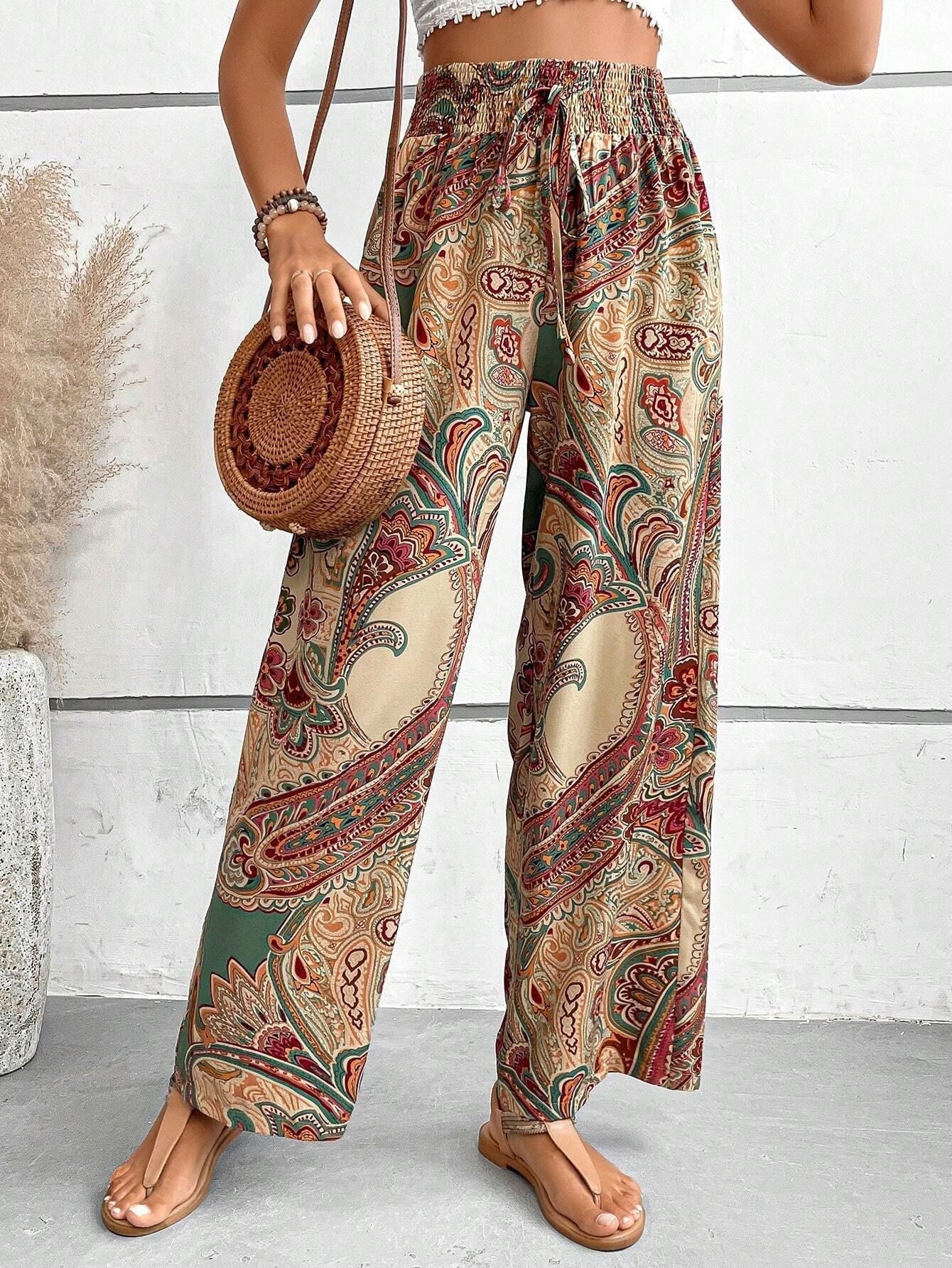 Odessa | Women’s Bohemian Wide-Leg Trousers
