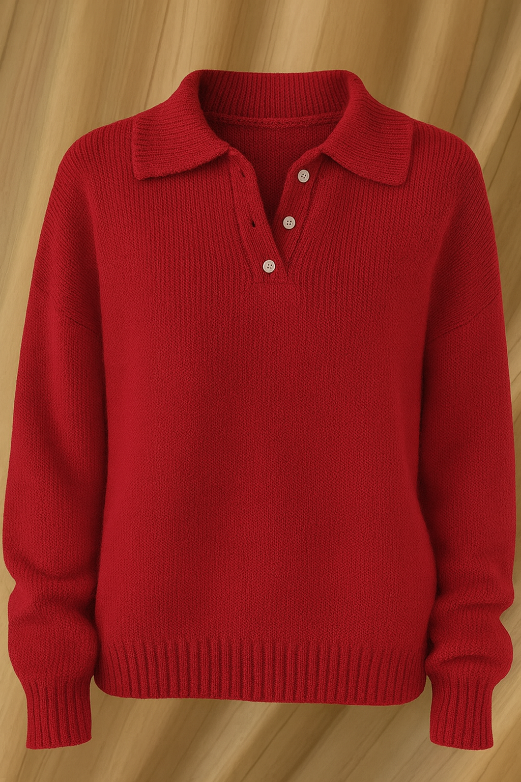 Zabrina | Women’s Knitted Pullover Polo Sweater