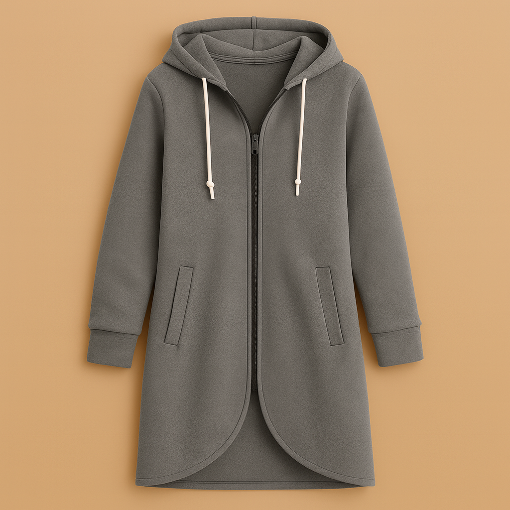 Amber | Women’s Long Full-Zip Comfy Hoodie