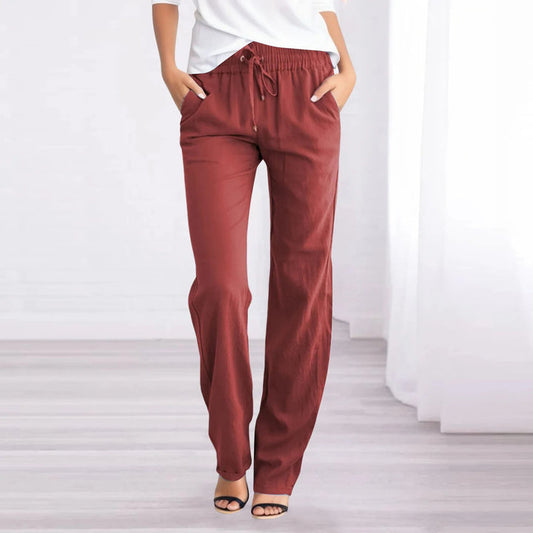 Monroe | Women’s Airy Cotton-Linen Trousers