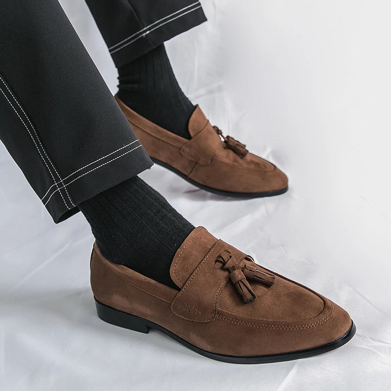 Edward | Men’s Suede Tassel Loafers