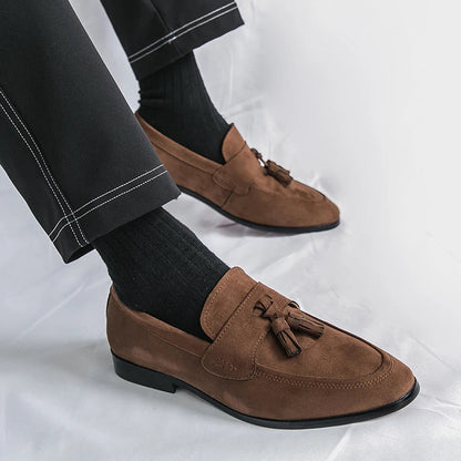 Edward | Men’s Suede Tassel Loafers