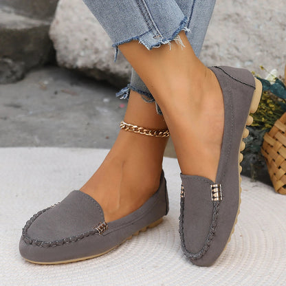 Talia | Women’s Denim Slip-On Flats