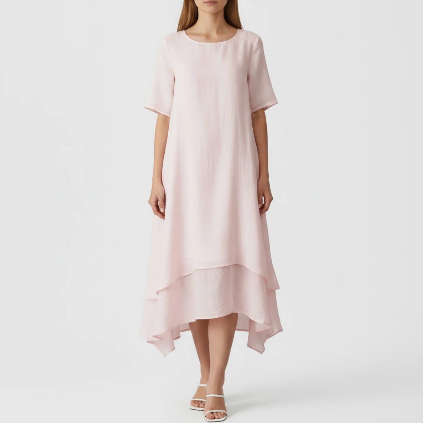 Rae | Women’s Elegant Layered Midi Dress