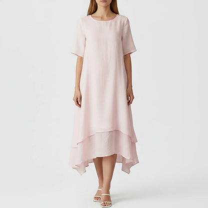 Rae | Women’s Elegant Layered Midi Dress
