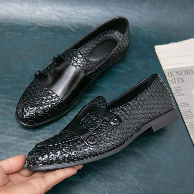 Dennis | Men’s Double-Button Slip-On Loafers