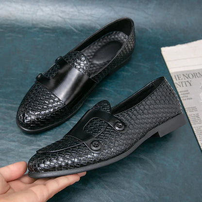 Dennis | Men’s Double-Button Slip-On Loafers