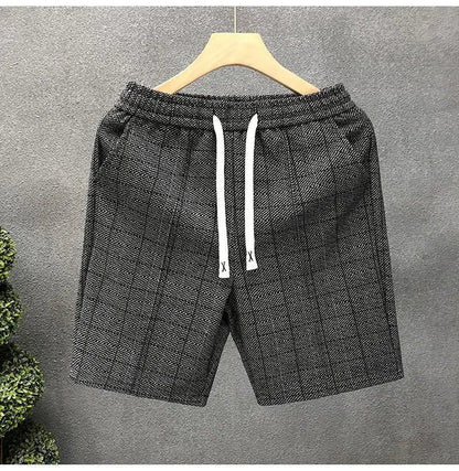 Orson | Men’s Plaid Lounge Shorts with Soft Knit Texture