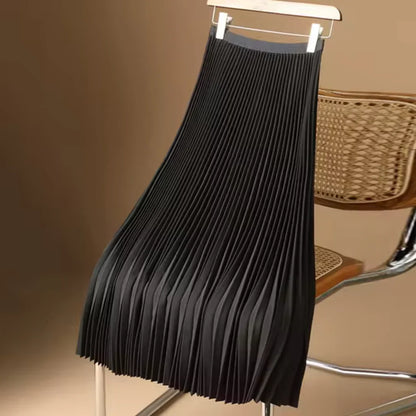 Layla | Women’s Pleated Midi Skirt with Flowing Elegant Silhouette
