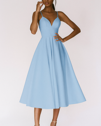 Lilliana | Women’s Wedding Guest Strappy Midi Dress