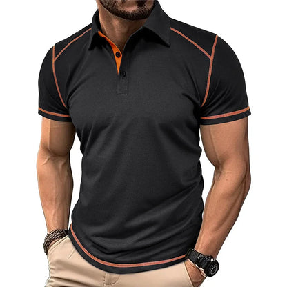 Damon | Men’s Color Block Polo Shirt with Classic Fit