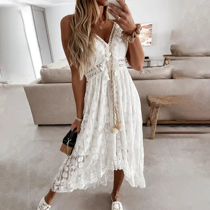 Kara | Women’s Lace Tie Spring Dress