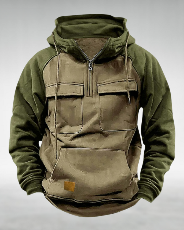 Axel | Men’s Utility Pullover Hoodie with Front Pockets