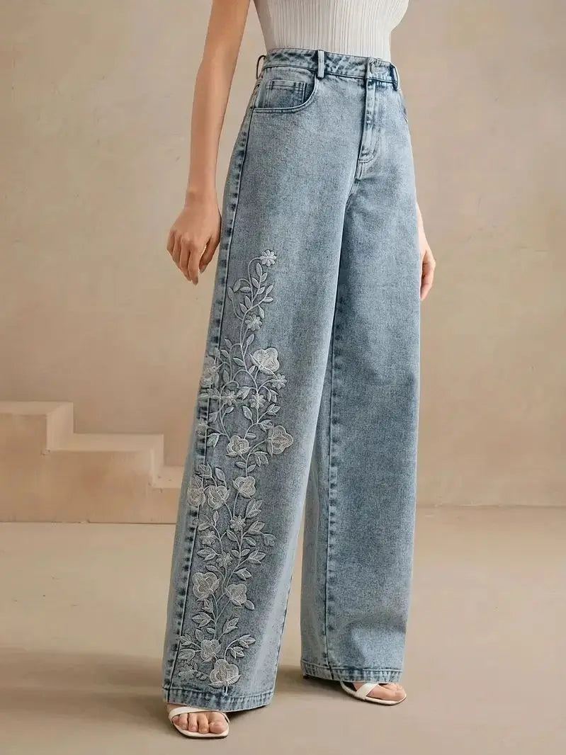 Matilda | Women’s Plus Size Wide-Leg Denim Jeans