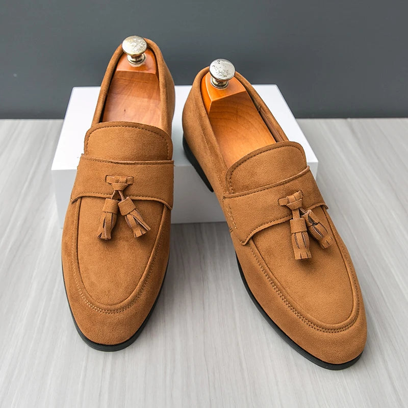 Edward | Men’s Suede Tassel Loafers