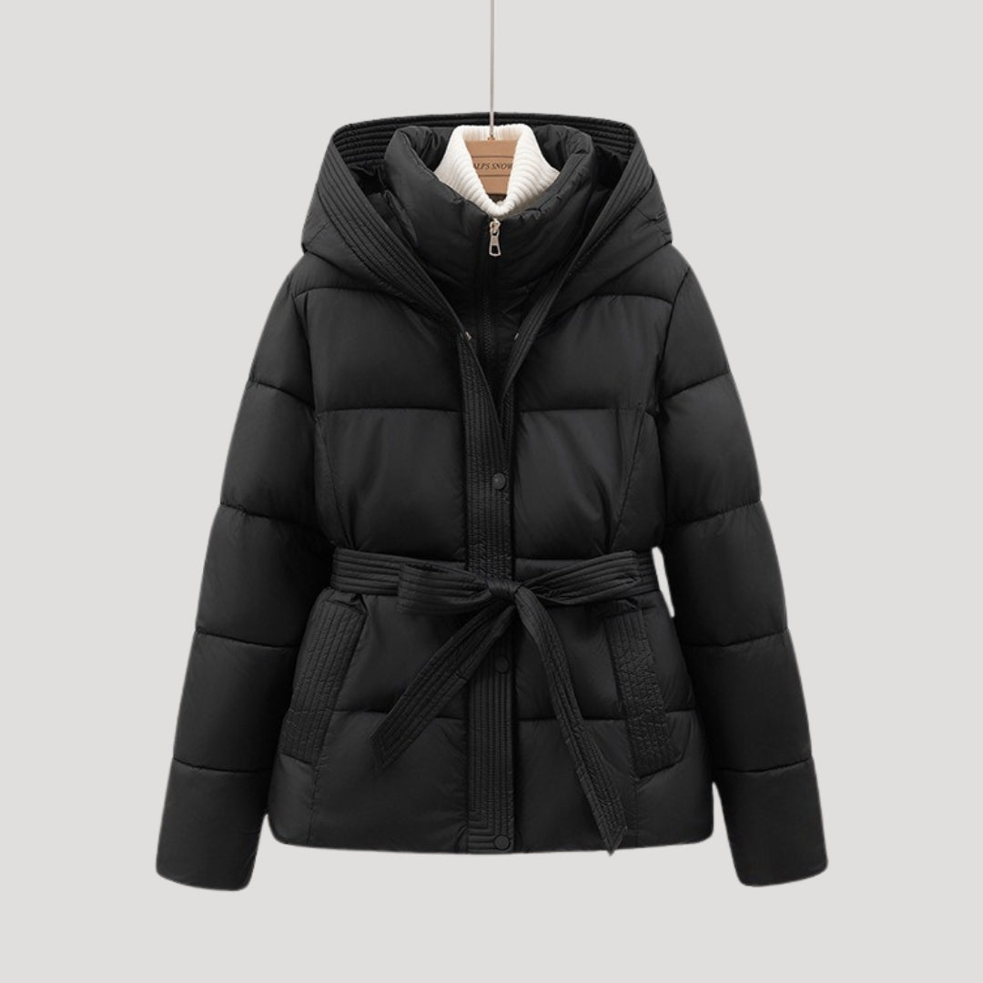 Seralyne | Women’s Hooded Belted Winter Puffer Jacket