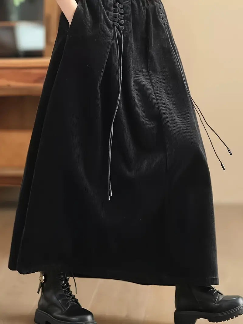 Eliza | Women’s Corduroy Maxi Skirt