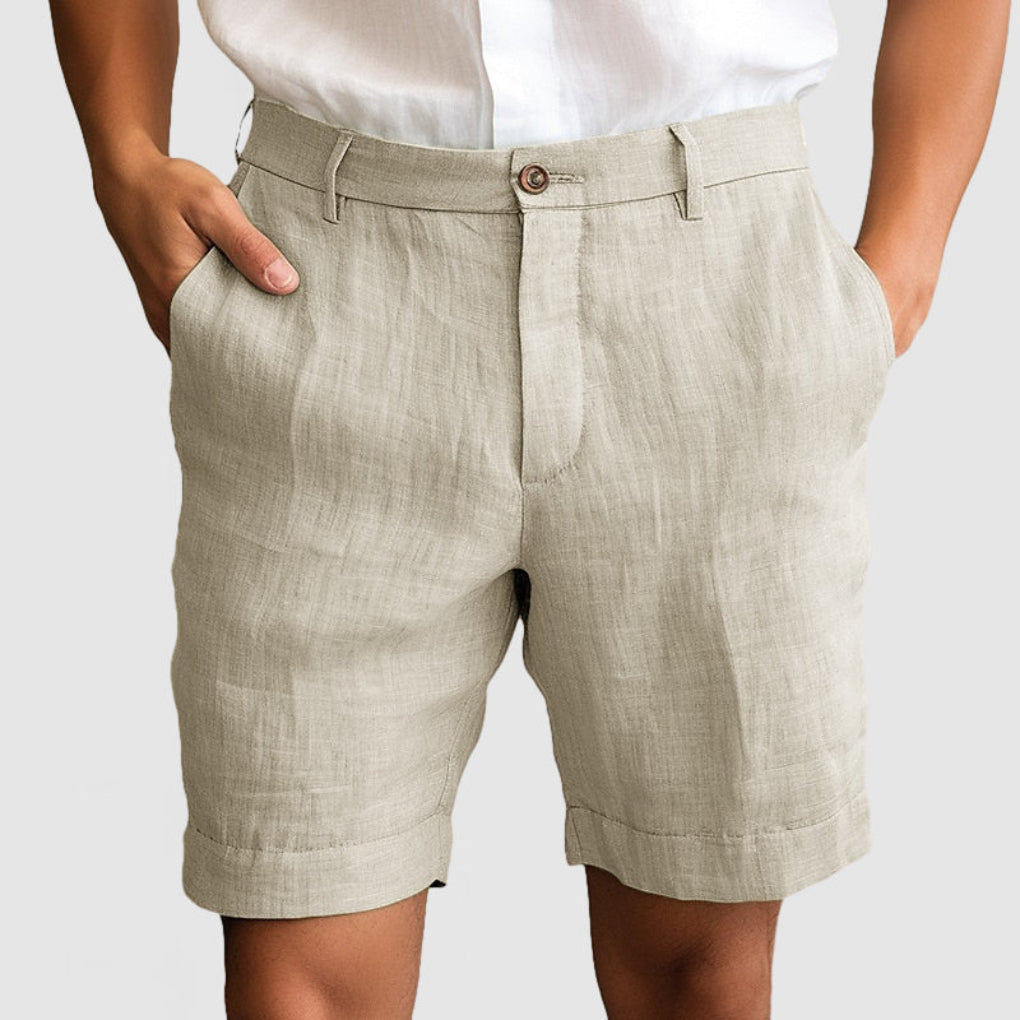 Hudson | Men’s Casual Linen Shorts with Lightweight Summer Comfort