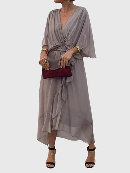 Cambria | Women’s Elegant Tie Waist Maxi Dress