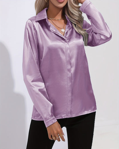 Imogen | Women’s Sleek Button-Front Blouse