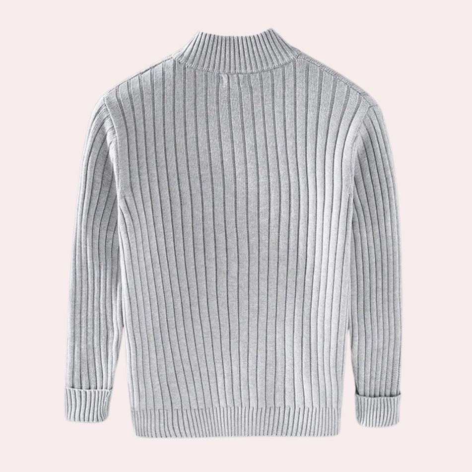 Bryan | Men’s Modern Warm Knitted Zip Cardigan