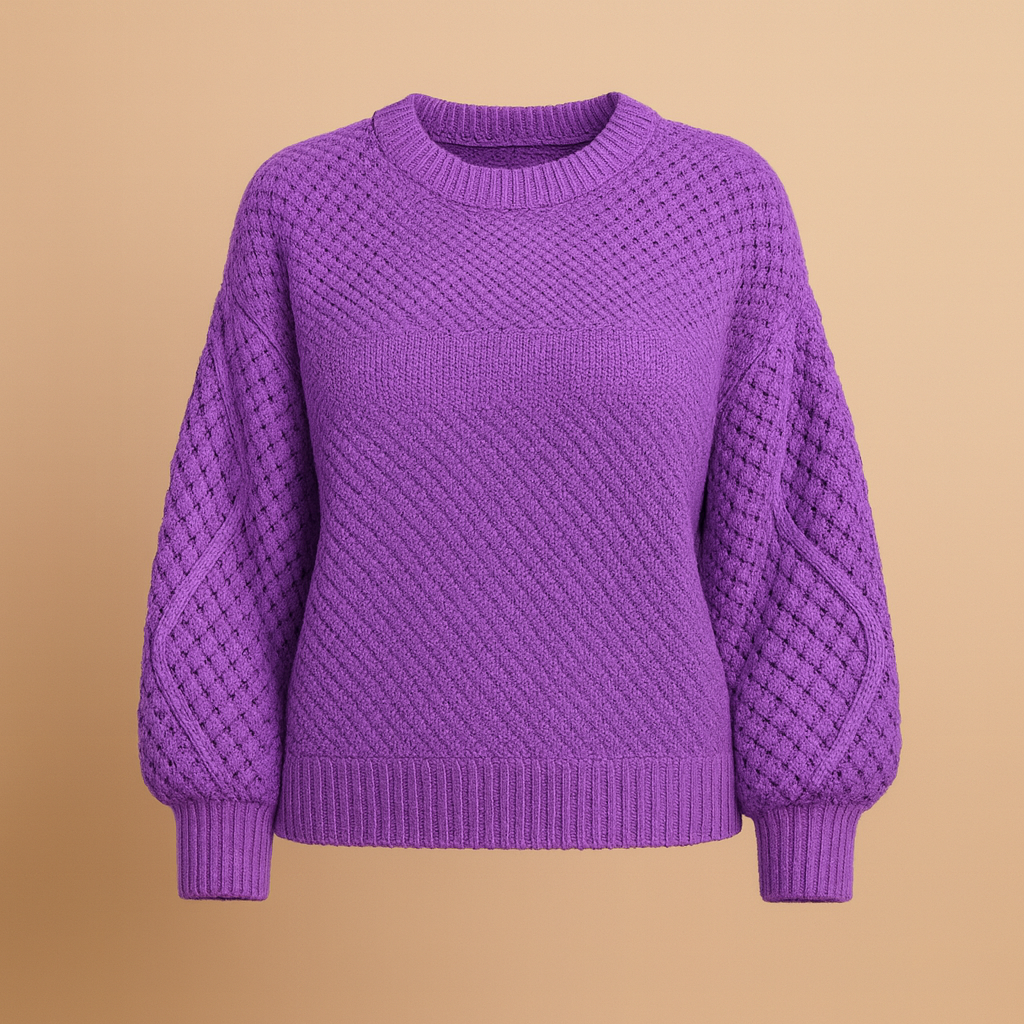 Tessia | Women’s Knitted Jumper with Unique Detailed Design