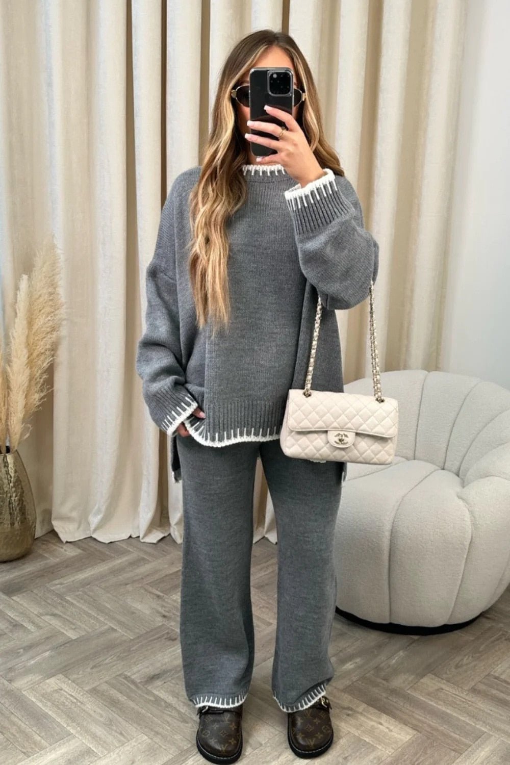Elodie | Women’s Knitted Warm Two-Piece Set