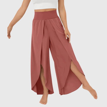 Solene | Women’s Boho Wide Leg Split Hem Pants