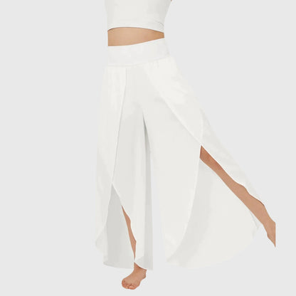 Solene | Women’s Boho Wide Leg Split Hem Pants