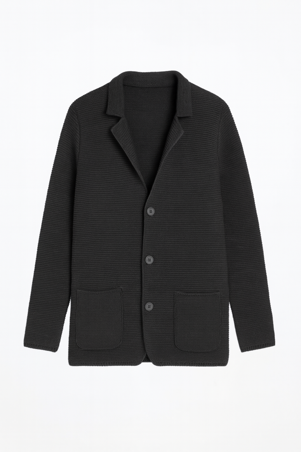 Edgar | Men’s Knitted Cardigan with Collar & Side Pockets