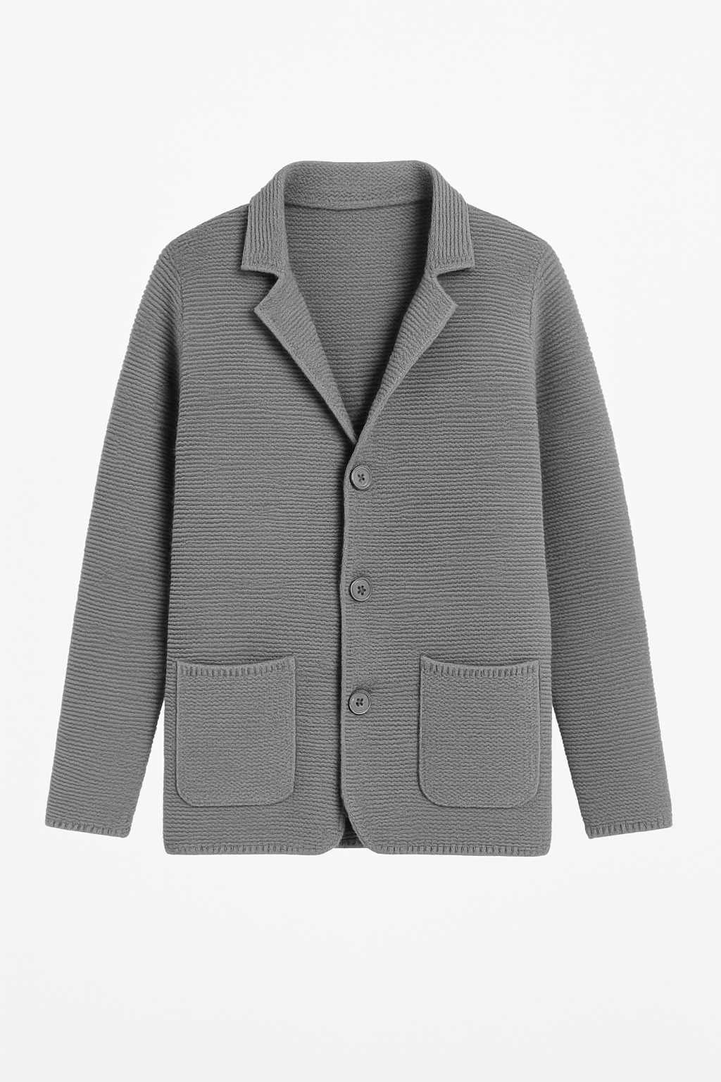 Edgar | Men’s Knitted Cardigan with Collar & Side Pockets