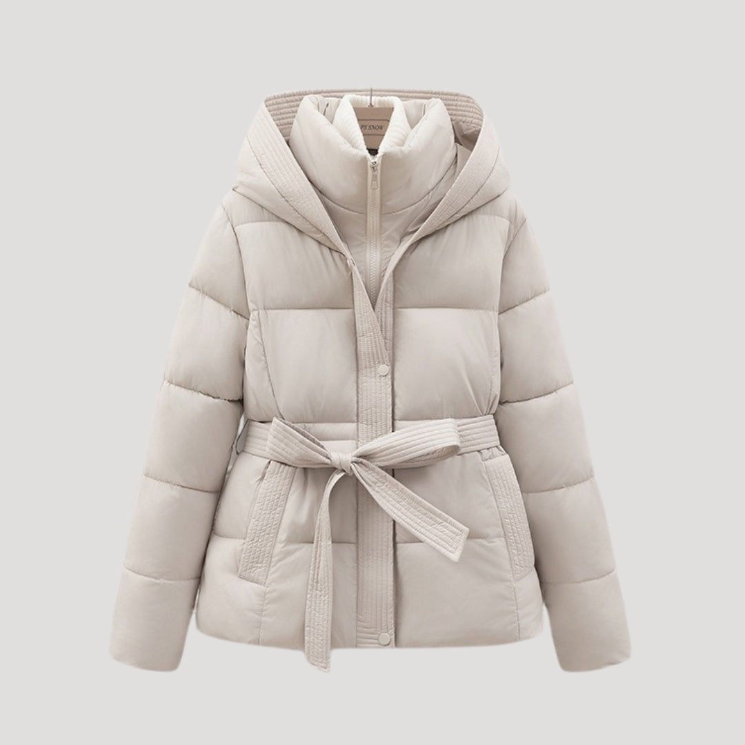 Seralyne | Women’s Hooded Belted Winter Puffer Jacket