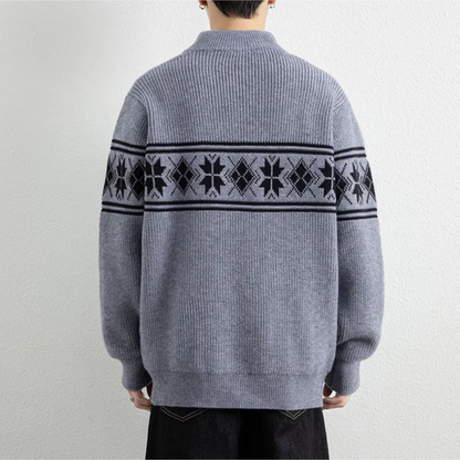 Anderson | Men’s Nordic Knit Zip-Up Winter Cardigan