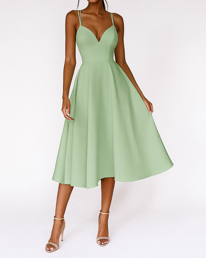 Lilliana | Women’s Wedding Guest Strappy Midi Dress