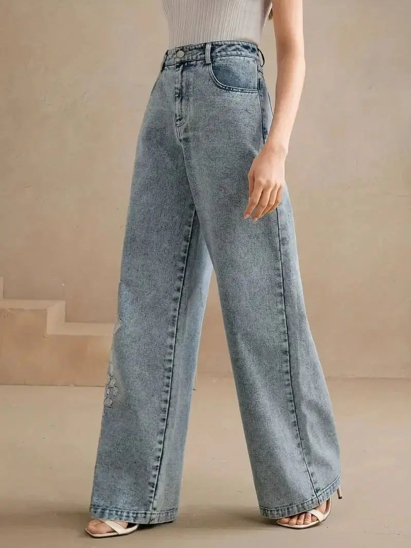 Matilda | Women’s Plus Size Wide-Leg Denim Jeans