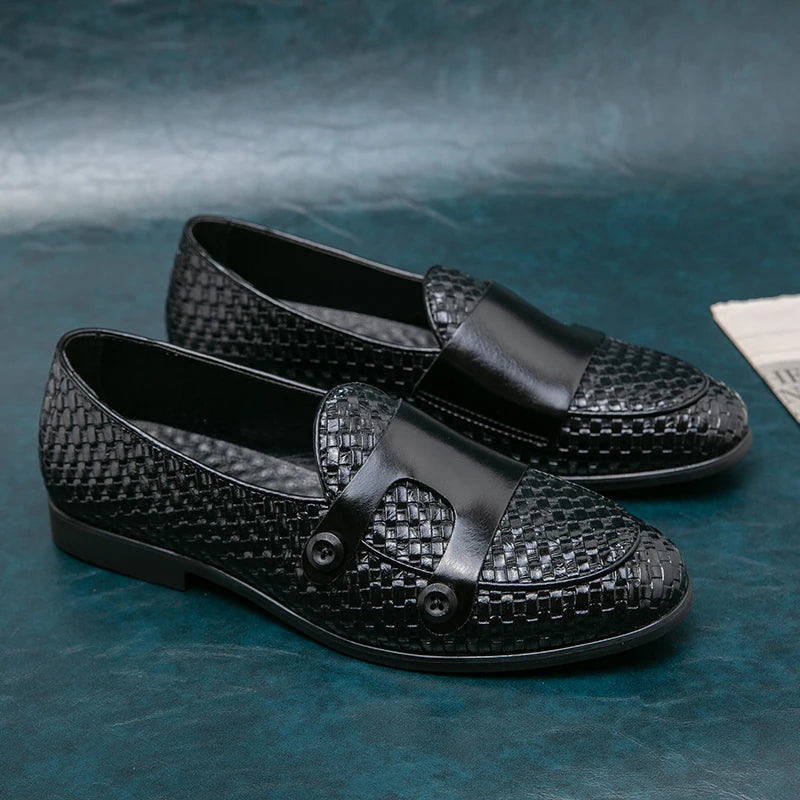 Dennis | Men’s Double-Button Slip-On Loafers