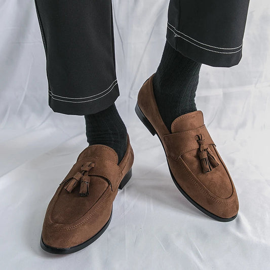 Edward | Men’s Suede Tassel Loafers