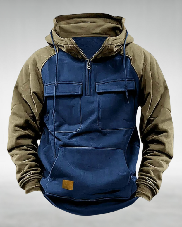 Axel | Men’s Utility Pullover Hoodie with Front Pockets