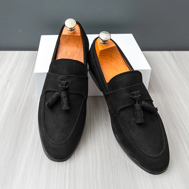 Edward | Men’s Suede Tassel Loafers