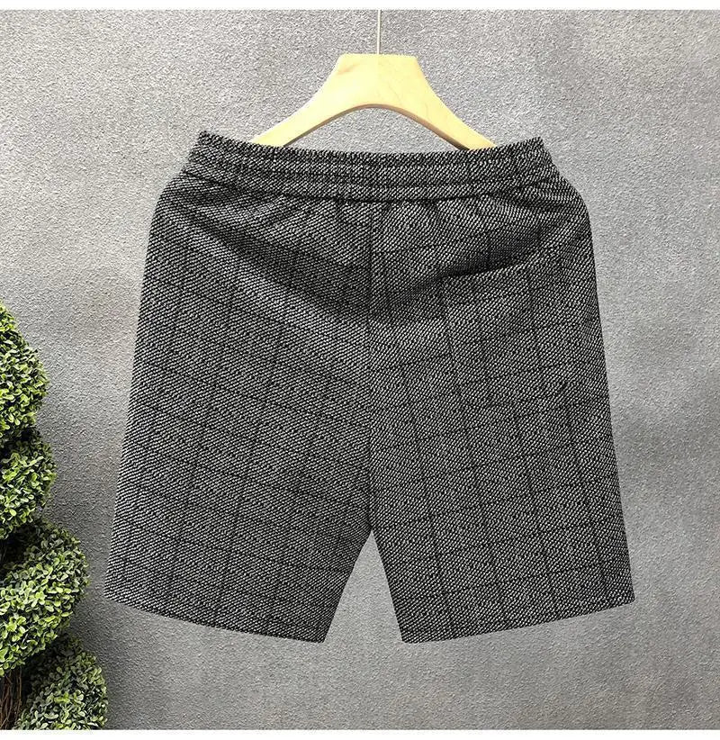 Orson | Men’s Plaid Lounge Shorts with Soft Knit Texture