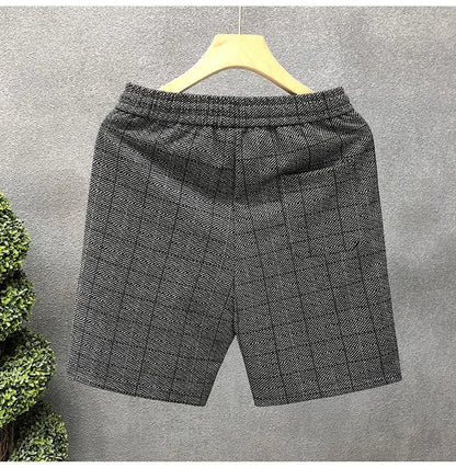 Orson | Men’s Plaid Lounge Shorts with Soft Knit Texture