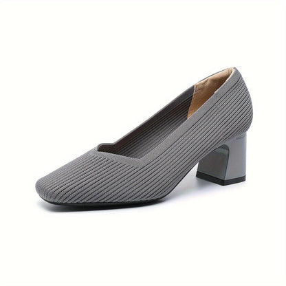 Monroe | Women’s Textured Block Heel Pumps