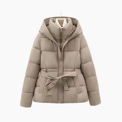 Rosamund | Women’s Belted Hooded Quilted Winter Puffer Coat