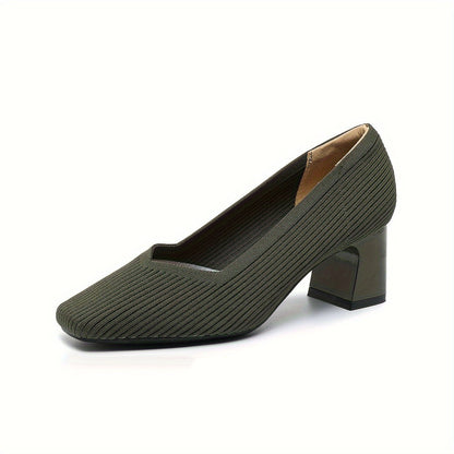 Monroe | Women’s Textured Block Heel Pumps