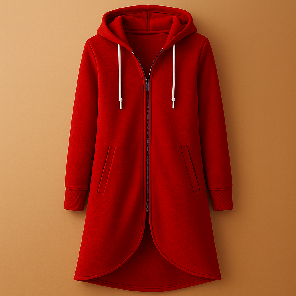 Amber | Women’s Long Full-Zip Comfy Hoodie