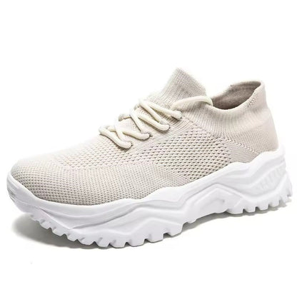Arielle | Women’s Knitted Upper Thick-Sole Comfort Sneakers