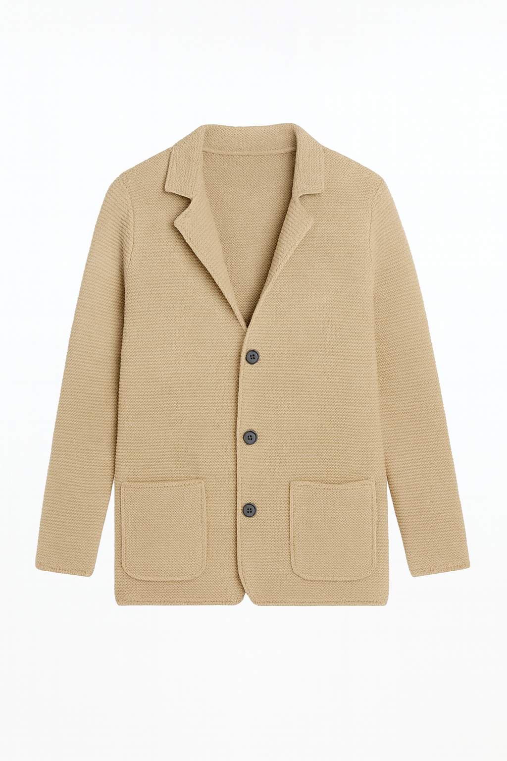 Edgar | Men’s Knitted Cardigan with Collar & Side Pockets