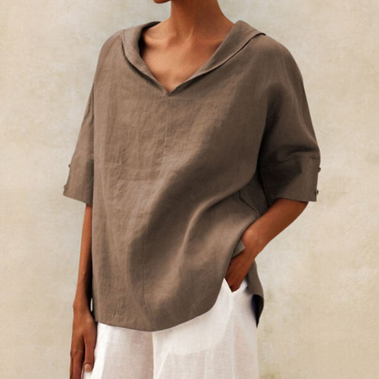 Isobel | Women’s Relaxed V-Neck Casual Blouse